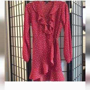 Forever 21  Red Dress with White Polka dots
